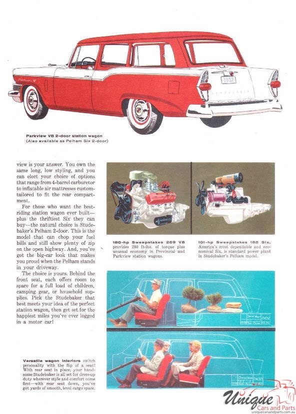1957 Studebaker Wagons Brochure Page 6